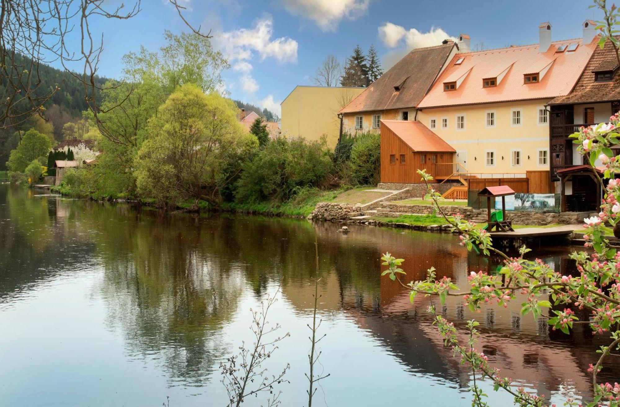 Pension U Farni Skoly Rozmberk Nad Vltavou Luaran gambar